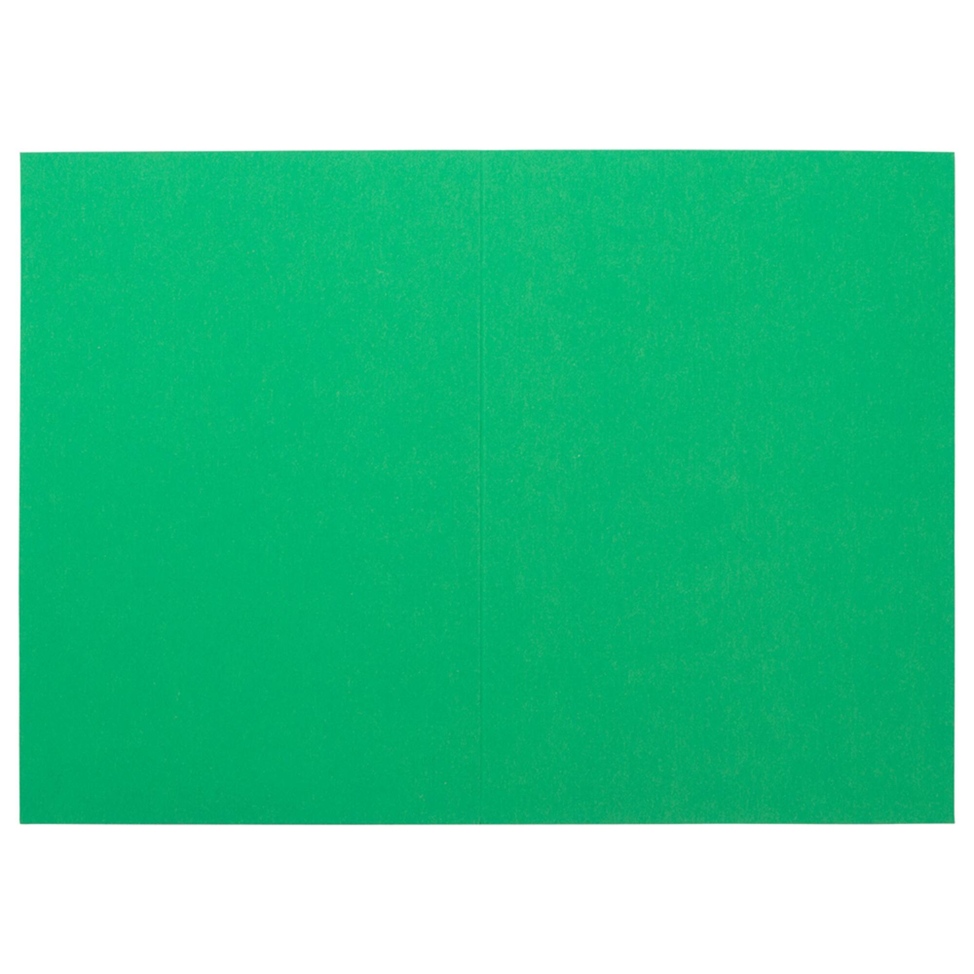 JAM Paper Green Blank Foldover Cards
